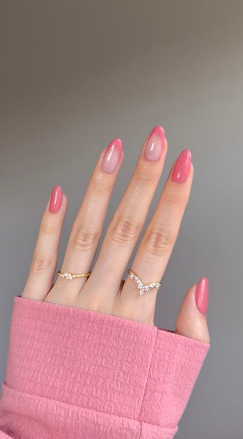 Almond Shaped Nails Designs, Purple Ombre Nails, Almond Shaped Nails, Cute Simple Nails, Shaped Nails, Colorful Nail, Pink Nail Designs, Colorful Nail Designs, New Nails