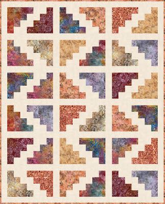 Jelly Roll Quilts, Southwestern Quilts, Jelly Roll Projects, Strip Quilt Patterns, Southwest Quilts, Jelly Roll Patterns, Lap Quilt Patterns, Log Cabin Quilt Pattern, Log Cabin Quilt Blocks