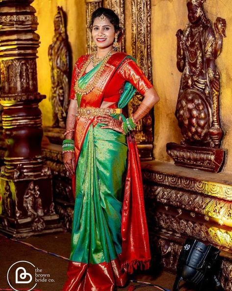 Green Pattu Saree Contrast Blouse, Latest Pattu Saree Colour Combinations, South Indian Wedding Sarees Color Combinations, Pattu Saree Color Combinations Latest, Kanchi Pattu Saree Wedding, Pattu Sarees Latest Collection, Pelli Sarees, Engagement Sarees, Saree Color Combinations