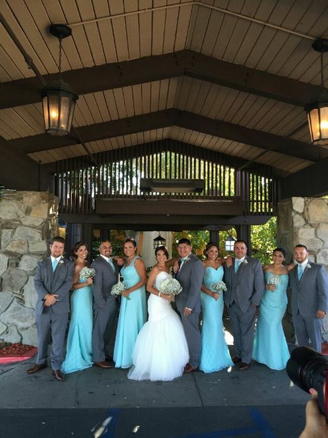 Grey And Turquoise Wedding Ideas, Tiffany Blue Groomsmen Attire, Tiffany Blue And Silver Wedding, Tiffany Blue And Grey Wedding, Tiffany Blue Wedding Dress, Tiffany Blue And Gold Wedding, Aqua Blue Wedding Theme, Tiffany Blue Wedding Ideas, Teal And Gray Wedding