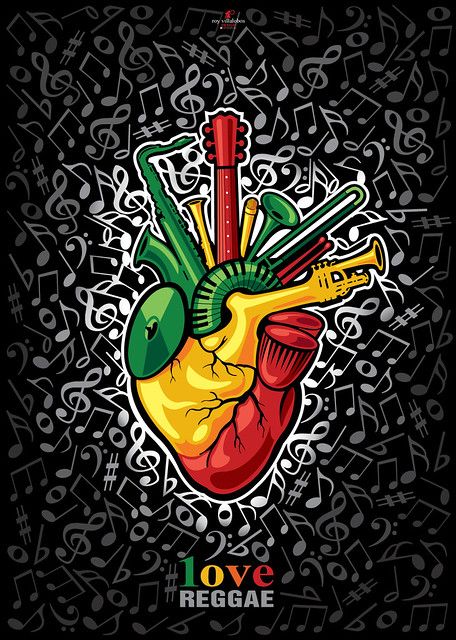 POSTER 1ove Reggae | 2011 1ove Reggae por Roy Villalobos Des… | Flickr Rasta Art, Reggae Art, Jah Rastafari, Bob Marley Art, Roots Reggae, Afrique Art, Electro Music, Reggae Music, Human Heart