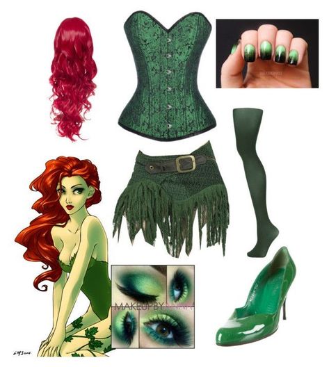 Grim Reaper Halloween Costume, Red Head Halloween Costumes, Poison Ivy Halloween Costume, Superhero Outfits, Gotham Sirens, Ivy Cosplay, Ivy Costume, Poison Ivy Cosplay, Poison Ivy Costumes