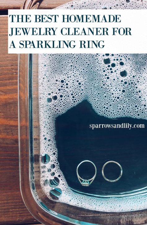 The Best Homemade Jewelry Cleaner for a Sparkling Ring Ring Cleaner, Homemade Jewelry Cleaner, Cleaning Painted Walls, Deep Cleaning Tips, Cleaners Homemade, Clean Dishwasher, Sparkling Rings, Homemade Jewelry, House Cleaning Tips