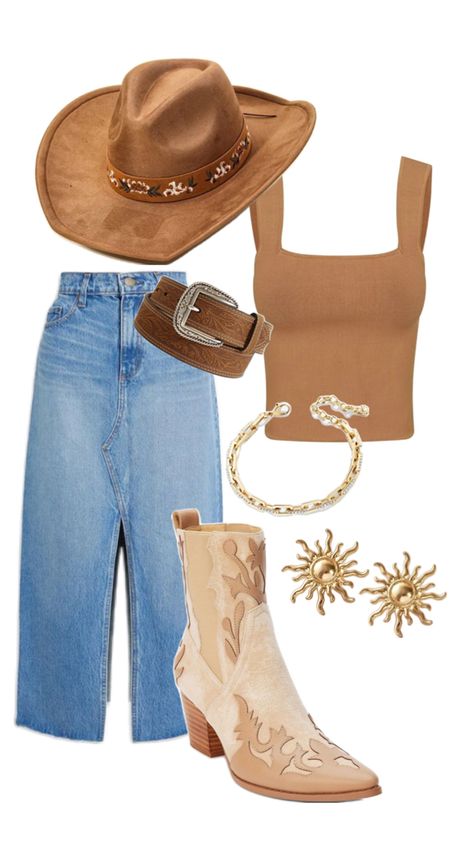 Look Boho Chic, Cowgirl Style Outfits, Country Style Outfits, Western Wear Outfits, Looks Country, Rodeo Outfits, Western Style Outfits, Nashville Outfits, Cowboy Outfits