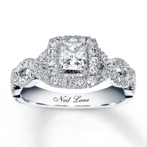 Neil Lane Rings, Bridal Diamond Ring, Neil Lane Engagement Rings, Fine Engagement Rings, Neil Lane, Engagement Rings Princess, Diamond Ring Princess Cut, Cool Wedding Rings, Engagement Ring For Her