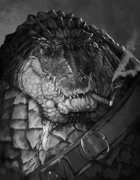 Lizardfolk Art, Dnd Dragonborn, Heroic Fantasy, By Any Means Necessary, Dungeons And Dragons Characters, Dnd Art, Fantasy Monster, Creature Concept Art, Fantasy Warrior