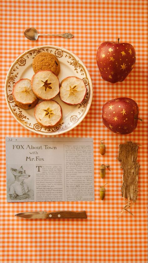 Mr Fantastic Fox Wallpaper, Wes Anderson Food, Fantastic Mr Fox Party, Fantastic Mr Fox Apple, Fantastic Mr Fox Wallpaper, Wes Anderson Wallpaper, Fantastic Mr Fox Poster, Fantastic Mr Fox Aesthetic, Mr Fox Wallpaper