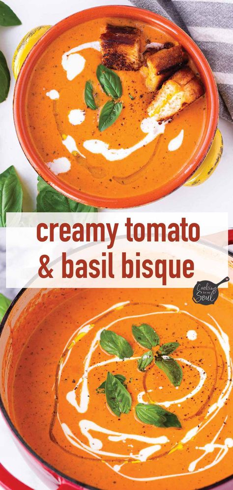 Tomato Soup Recipe Creamy, Tomato Basil Cream Soup, Roma Tomato Soup Recipe, Nordstrom Cafe Tomato Basil Bisque, Yard House Tomato Bisque Soup, The Best Tomato Basil Soup, Roasted Tomato Basil Sauce, Tomato Bisque With Fresh Tomatoes, Copycat Newks Tomato Basil Soup