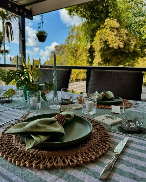 Tablescape 🌿 🍽️ ✨ Last week I received the most beautiful gift from @royalselangor inside were some gorgeous pewter items from their Woodland collection perfect for a tablescape. Tablescapes are still new for me, and I’m slowly building a collection of items to use when making them. I love that the linen and bits I’ve gotten so far, works with the woodland theme of the pewter items I was gifted. I’m really happy with how the table turned out, and I’m excited to make more tablescapes in th... Cabin Tablescape, Place Card Holder, Whiskey Tumbler, Faux Greenery, Woodland Theme, Place Card, Decoration Home, The Table, Tablescapes