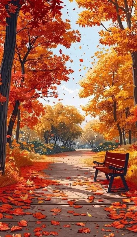 Autumn Scenery Drawing, Iphone And Laptop, Fall Vibes Aesthetic, Baking Pumpkin, Hd Iphone Wallpaper, Cookies Cinnamon, Autumn Phone Wallpaper, Cinnamon Candle, Fall Landscape Photography