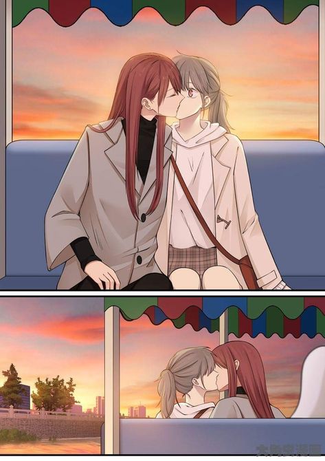 Lily Manga, Scan Manga, Anime Kiss Gif, Kiss Gif, Persona Anime, Karakter Disney, Creature Artwork, Yuri Manga, Lesbian Art