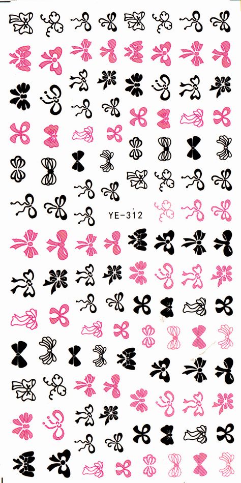 WATER TRANSFER DECAL NAIL ART NAIL STICKER BOW TIE FRENCH SMILE LACE YE312-314 Decal Nail Art, Sticker Cartoon, Nails Tools, Cartoon Black, Water Transfer, Nail Sticker, Lace Bows, Nail Tools, Nail Stickers