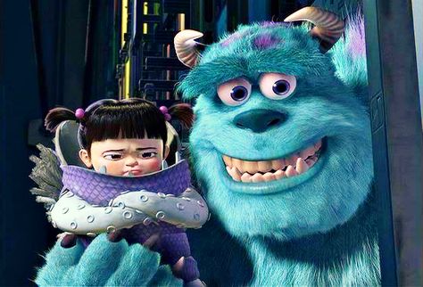 Monsters Inc. I just watched that today! Boo Monsters Inc, Pixar Quotes, Sully And Boo, Monsters Inc University, Monsters Inc Boo, Chicken Little, Disney Monsters, Family Films, Monsters University