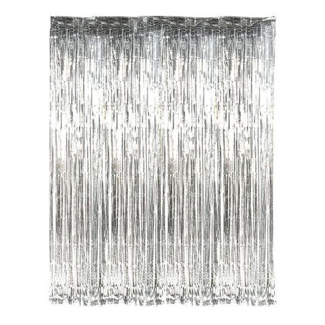 Create the most breath-taking glamorous display with our Silver Foil Curtain!  This sparkly backdrop is a magnificent way for your guests to enter the party, a photo backdrop or hang behind your dessert table - let your imagination fly!    Little Boo-Teek - Silver Foil Curtain | Wedding Supplies Online | Party Supplies Online Silver Backdrop, Silver Party Decorations, Fringe Curtains, Streamer Backdrop, Foil Curtain, Curtain For Door Window, Party Photo Backdrop, Photo Backdrop Wedding, Curtain Backdrops