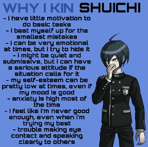 Shuichi Saihara Kinnie Bingo, Shuichi Kinnie Bingo, Anime Kinnie, Desert Background, Am I Ok, Shuichi Saihara, Kin List, Danganronpa Memes, Danganronpa Characters