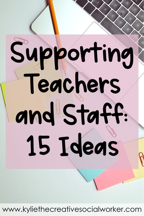 Social Committee Ideas Teachers Staff Morale, Ways To Boost Teacher Morale, Teacher Support Ideas, Building Morale Teachers, Ways To Build Staff Morale, Boosting Staff Morale Teachers, Building Staff Morale, Staff Encouragement Ideas, Building Staff Morale Teachers