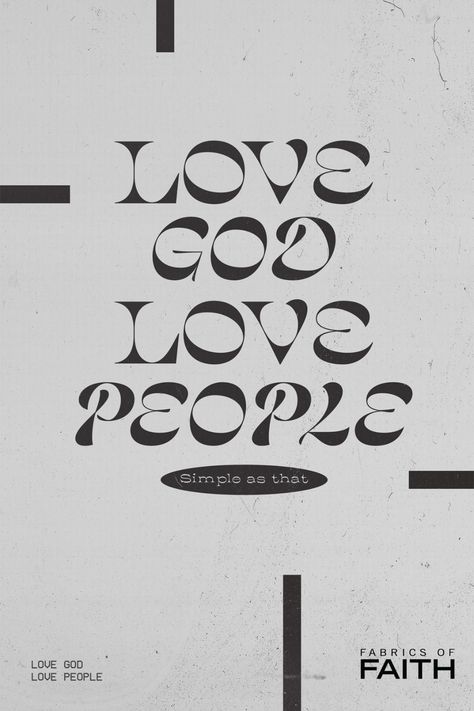 Love God, Love People. Simple as that 🙌 Love God with everything, and love your neighbor as yourself. Christian White Wallpaper, Love God Love People Tattoo, Love God And Love People, Black And White Aesthetic Christian, Love God Love Your Neighbor, Black And White Christian Wallpaper, Christian Minimalism, Love God And Love Your Neighbor, God Pfp