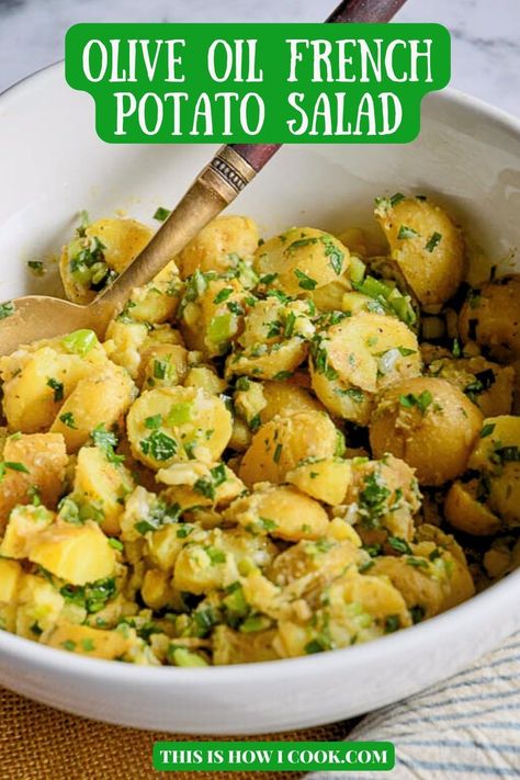 Martha Stewart Potato Salad, Red Potato Salad No Mayo, No Mayo Potatoe Salad, No Mayonnaise Potato Salad, Potato Salad No Mayonnaise, No Mayo Potato Salad Recipe, Eggless Potato Salad Recipe, Potato Salad Without Mayonnaise, Potato Salad Recipe No Mayo