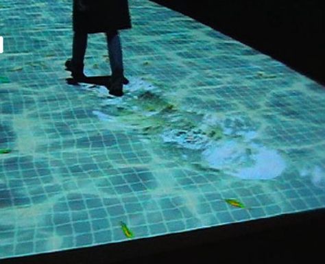 Interactive platform. Illusory effects 3d Projection Mapping, Exhibition Display Design, 3d Projection, Experiential Design, Interactive Exhibition, Japanese Zen Garden, Interactive Display, Interactive Media, Japanese Zen