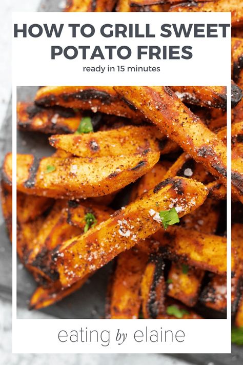 Grilled Sweet Potato Fries, Roasted Sweet Potato Cubes, Homemade Sweet Potato Fries, Lean Recipes, Making Sweet Potato Fries, Sweet Potato Benefits, Sweet Potato Recipes Fries, Grilled Recipes, Grilled Sweet Potatoes