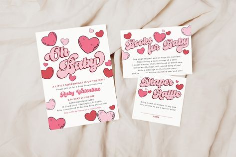 Valentine’s Day Baby Shower Invites, Valentine’s Day Baby Shower Theme, Hearts Baby Shower Theme, Red Feminine, February Baby Showers, Valentines Baby, February Baby, Valentines Baby Shower, Princess Sophia