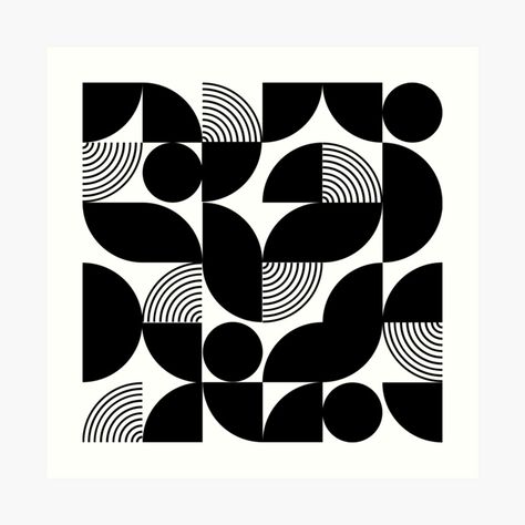 Promote | Redbubble Geometric Design Art, Bauhaus Poster, Abstract Geometric Art, Elementary Art Projects, Principles Of Design, Motif Vintage, Design Graphique, Graphic Patterns, Abstract Wallpaper