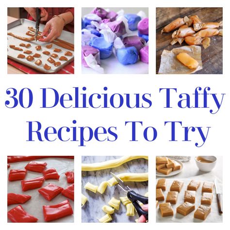 How To Make Laffy Taffy, Pull Taffy Recipe, Saltwater Taffy Recipe, Easy Taffy Recipe, Molasses Taffy, Honey Taffy Recipe, How To Make Taffy, Homemade Taffy, Healthy Candy Recipes