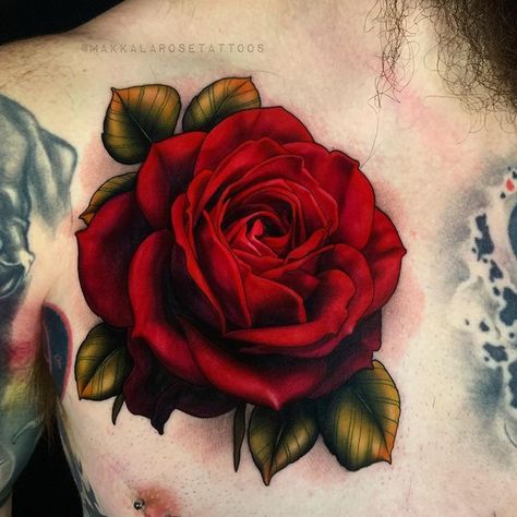 Makkala Rose 🌸 no Instagram: “Thank you for entrusting me to make this tattoo for you Micheal, thank you for choosing my work 💫 Made with love #eternalink #fkirons…” Rose Tattoo Red Ink, Rose Tattoo Red, Tattoo Red Ink, Purple Rose Tattoos, Rose Tattoo Ideas, Tattoo Red, Red Rose Tattoo, Skeleton Hand Tattoo, Red Ink Tattoos