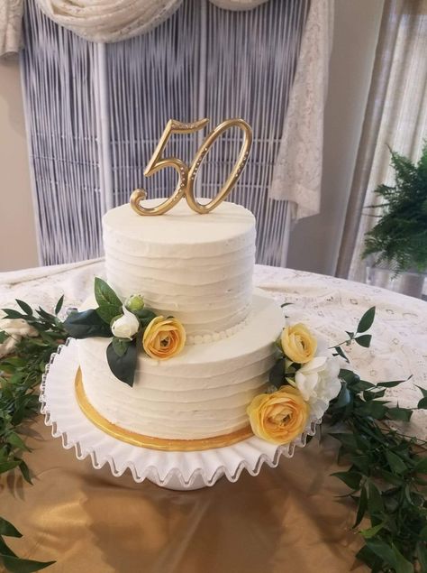 50th Anniversary Cakes Simple, Cakes Simple, 50th Wedding Anniversary Cakes, 50th Anniversary Cakes, 50th Wedding Anniversary Party, Wedding Anniversary Cakes, 50 Years Anniversary, Wedding Anniversary Party, Anniversary Ideas