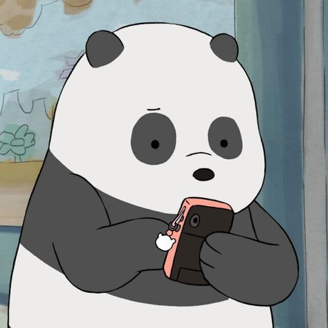 Panda from We Bare Bears Panda Icon, Bears Wallpapers, Bear Bears, We Bare Bears Wallpapers, Ice Bears, 강아지 그림, We Bear, Cartoon Profile Pictures, We Bare Bears