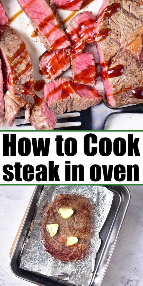 How to cook melt in your mouth steak in the oven for dinner is here. Fork tender and juicy baked on a sheet pan and reheating leftovers. Oven Baked Top Sirloin Steak, Bacon Wrapped Steak In The Oven, How To Cook Flank Steak In The Oven, Best Way To Cook Steak In Oven, Baking Steak In Oven, Steak Cooked In Oven, Steak In Oven How To Cook, Sirloin Steak Oven, Perfect Steak In Oven