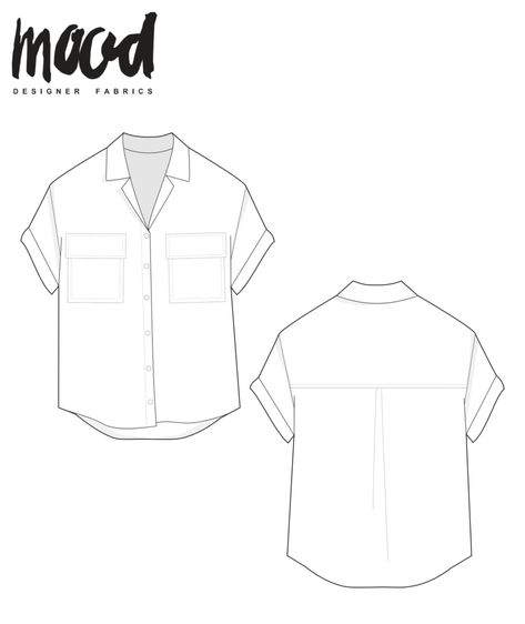 Mens Sewing Patterns, Mood Designer Fabrics, Kemeja Lelaki, Shirt Sewing Pattern, Free Sewing Patterns, Free Sewing Pattern, Free Pdf Sewing Patterns, Mood Fabrics, Blouse Pattern Sewing