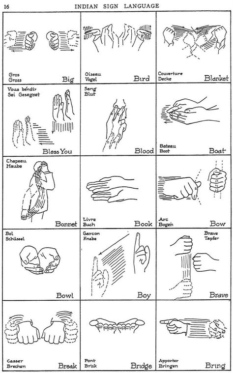 Native American sign language: Illustrated guides to 400 gestures - Click Americana Indian Sign Language, Cherokee Language, Native American Language, Sign Language Chart, Sign Language Lessons, Sign Language Phrases, Sign Language Words, Asl Sign Language, Sign Language Alphabet