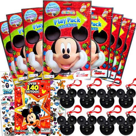 PRICES MAY VARY. Disney Mickey Mouse Party Favors Pack Bundle Includes 8 Grab and Go Play Packs, 140 Mickey Mouse Temporary Tattoos for Kids, and 8 pieces officially licensed Mickey Mouse pop fidget toys Mickey Mouse Grab n Go Play Packs: Total 8 packs. Each pack includes a fun size coloring book, coloring utensils and stickers featuring Mickey Mouse and His Friends 140 Mickey Mouse Temporary tattoos are fun and fast to apply. Perfect for birthday party hand out as party favors Mickey Mouse Pop Mickey Party Games, Mickey Mouse 3rd Birthday Boy, Mickey Mouse 2nd Birthday Party Boys, Twoodles Birthday Party Boy, Oh Twodles Birthday Boy, Mickey And Minnie Birthday Party, Mickey Mouse Party Ideas, Mickey Mouse Party Favors, Stickers For Boys