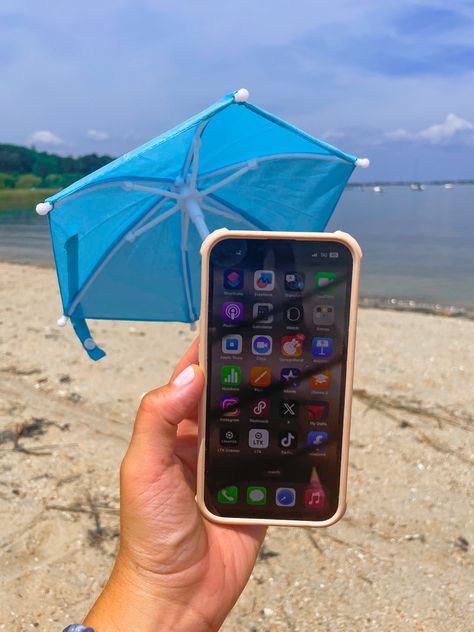 Amazon find. Amazon must have beach accessory. Phone umbrella. Accessories. Beach day. Beach. Vacation. Vacation essentials. iPhone. Phone accessories. Amazon must haves. Amazon gadgets. Random finds. Umbrella Accessories, Phone Umbrella, Accessories Beach, Vacation Essentials, Amazon Must Haves, Find Amazon, Amazon Gadgets, Beach Swim, Iphone Phone