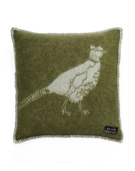 Pheasant green wool cushion Green Pheasant, Powder Detergent, Dry Cleaning Services, Wool Cushion, Wool Wash, Pearl Jewellery Earrings, Luxury Decor, Cushion Pads, Pad Cover