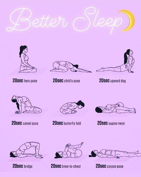 Yoga Before Bed, Yoga Poses For Sleep, Bed Yoga, Bedtime Yoga, Fitness Outfits, Fitness Plan, Easy Yoga Poses, Trening Fitness, Yoga Posen