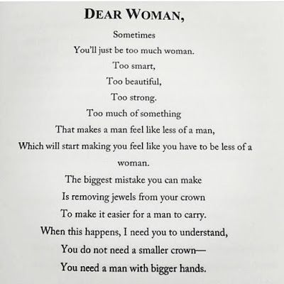 Rainbow Pearls: Dear Woman by Michael Reid Dear Woman, Intp, Cara Delevingne, Laura Lee, Instagram Foto, True Words, Note To Self, Strong Women, Great Quotes