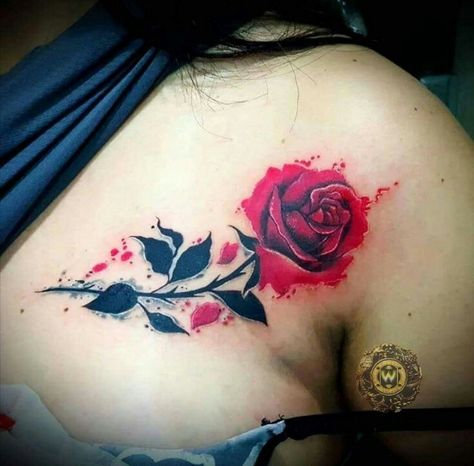 Private Tattoos, Tattoo Rose, Thor's Hammer, Tattoed Girls, Tattoo Feminina, Hot Tattoos, Alphonse Mucha, Rose Tattoos, Pretty Tattoos