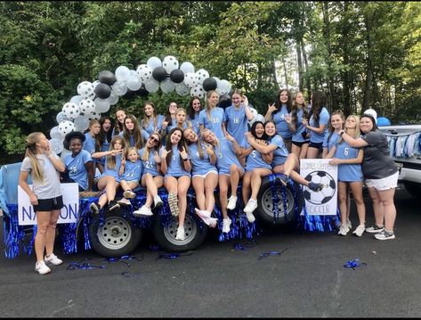 Soccer parade float Soccer Parade Float Ideas, Soccer Float Parade Ideas, Soccer Theme, Parade Float, Youth Soccer, Aurora, Float, Soccer, Pins