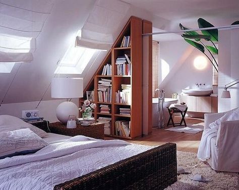 Suite parentale.: Attic Room Ideas, Attic Bedroom Designs, Sliding Room Dividers, Attic Loft, Attic Conversion, Attic Design, Attic Bedrooms, Attic Renovation, Attic Spaces