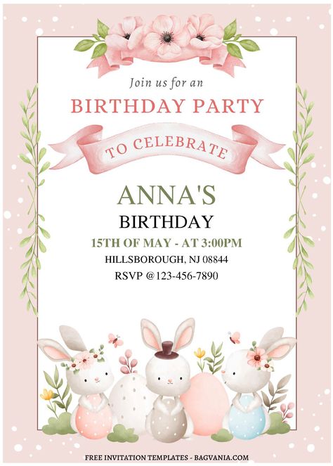 Peter Rabbit Birthday Invitations, Some Bunny Is Turning One Invitation, Bunny Birthday Party Invitations, Baby Birthday Party Invitations, Bunny Birthday Invitations, Bunny Invitation Template, Some Bunny Is Two Invitation, Rabbit Invitation Template, Easter Birthday Invitations