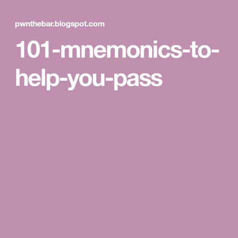 101-mnemonics-to-help-you-pass California Bar Exam, Bar Exam Prep, Law School Life, Bar Prep, Bar Exam, Exams Tips, Studying Law, Exam Prep, Law School