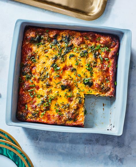 Cowboy Breakfast Casserole With Sausage And Spinach Recipe | Epicurious Cowboy Breakfast Casserole, Breakfast Casserole Ideas, Cowboy Breakfast, Breakfast Casserole With Sausage, Casserole With Sausage, Casseroles Breakfast, Cowboy Food, Sausage And Spinach, Thanksgiving Breakfast