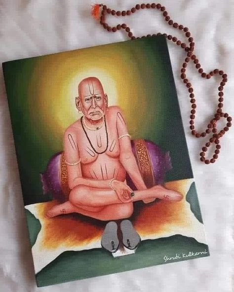 Swami Samarth Painting, Shri Swami Samarth, Cute Easy Paintings, Swami Samarth, Design Art Drawing, The Gifted, Animal Doodles, Gifted Hands, Sketchbook Drawings