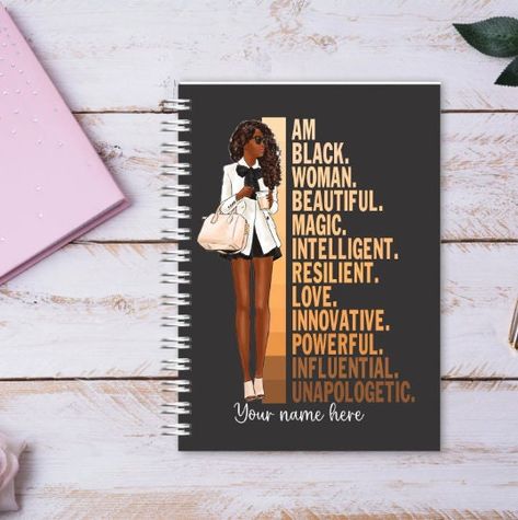 Girl Boss Planner, Journal Black, Fashion Empire, Traverse City Mi, Custom Planner, Project Board, Custom Journals, Day Planner, Build Confidence