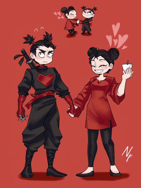 Pucca Costume, Pucca Cosplay, Cuddling Gif, Manga Story, Dope Cartoon Art, Funny Halloween Costumes, Couple Cartoon, Couple Halloween, Disney Funny