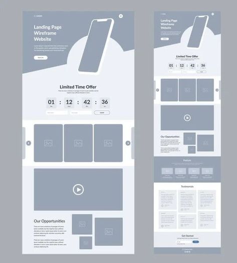 Website Prototype Design, Figma Design Ideas, Website Prototype, Webpage Design Layout, Desain Ux, Layout Portfolio, Wireframe Website, Website Design Inspiration Layout, Wireframe Design