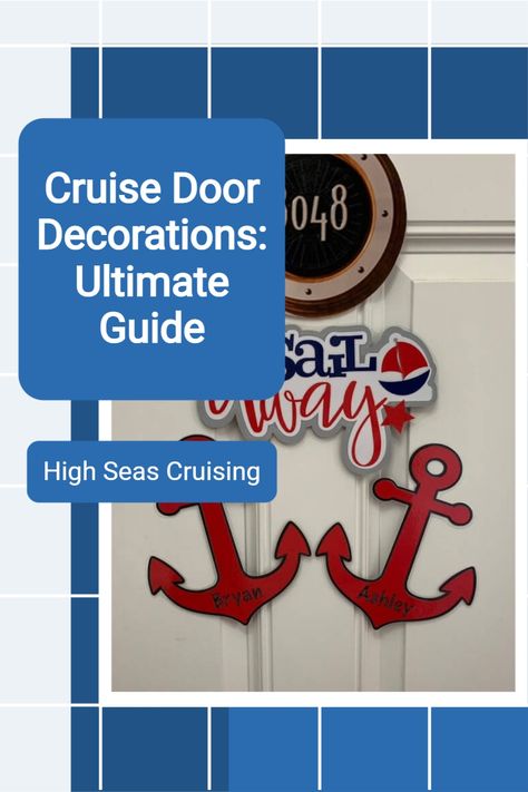 First Cruise Door Decorations, Royal Caribbean Door Decorations, Dollar Tree Cruise Door Decor, Cruise Ship Door Signs, Cruise Door Sign Ideas, Cricut Cruise Door Decorations, Door Decorations For Cruise Doors, Cabin Door Decorations Cruise, Alaskan Cruise Door Decorations