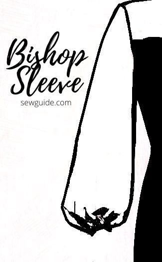 Bishop Sleeve is a long sleeve, gathered at the hem to a fitting plain cuff band or an elastic cuff. The sleeve is quite fitted at the armhole but Long Puffy Sleeve Pattern, Sewing Sleeves Pattern Ideas, Puffy Sleeve Pattern, Bishop Sleeve Pattern, Fashion Terminology, Pioneer Trek, Bishop Sleeve Blouse, Sewing Sleeves, Sewing Machine Basics